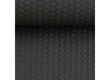 Kunstleder Pinto geflochten dunkelgrau anthrazit